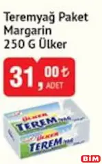 TEREMYAĞ PAKET MARGARİN 250 G